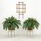 32" Artificial Boston Fern Plant with Metal Planter with Stand